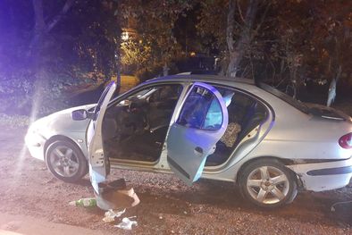 MDZol | El auto en el que circulaban los sospechosos de la balacera