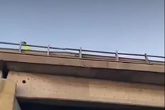 El hecho ocurrió a la altura del enlace con Camino del Buen Ayre. Foto: Captura de pantalla El hecho ocurrió a la altura del enlace con Camino del Buen Ayre. Foto: Captura de pantalla
