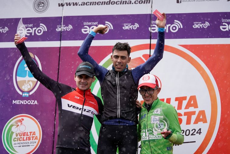 Laureano Rosas ganó la séptima etapa de la Vuelta de Mendoza. Foto: Gobierno de Mendoza