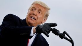 Donald Trump durante un evento de campaña en Pensilvania el sábado, 31 de octubre.