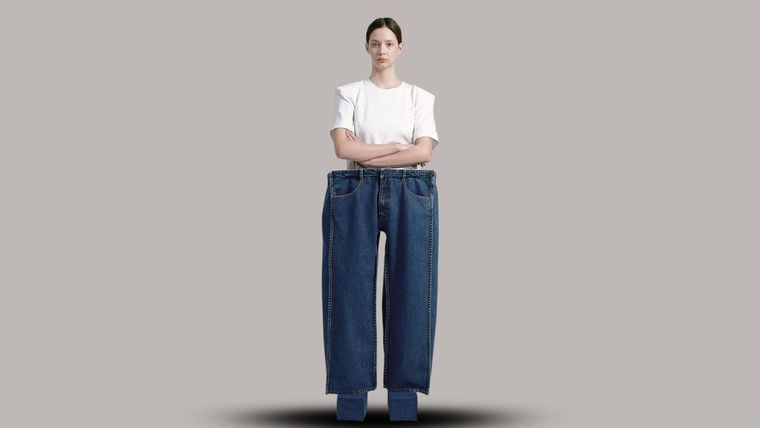 Los jeans cuadrados son tendencia en Europa.