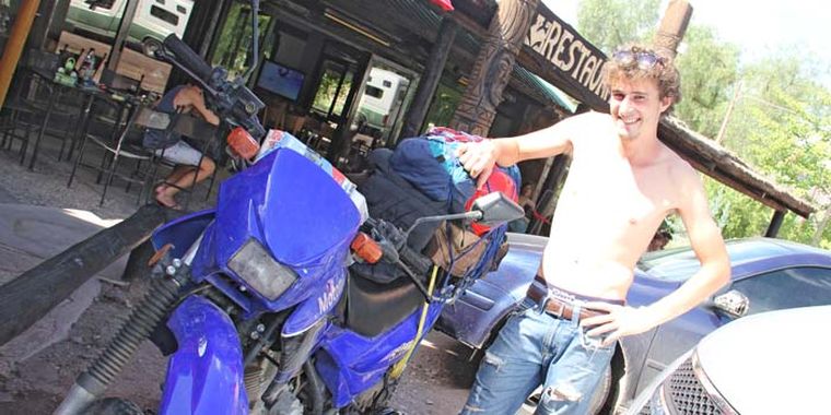 Andrew, desde Francia vino a recorrer Argentina Foto: Maggie Ojcius/Mediamza.com