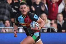 Isgró fue una de las figuras y marcó dos tries, pero su equipo perdió. Foto: Harlequins Isgró fue una de las figuras y marcó dos tries, pero su equipo perdió. Foto: Harlequins