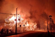 Así se vieron las calles de Panguipulli. Foto: ALICIA CACECERES/GETTY IMAGES