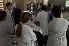 El cirujano Martín Burgos explicó que el corazón tenía función normal, pero el problema era coronario. El cirujano Martín Burgos explicó que el corazón tenía función normal, pero el problema era coronario.