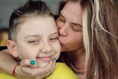 Nazarena Vélez junto a su hijo Thiago Foto: Instagram