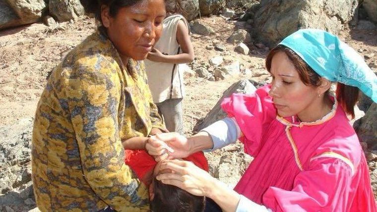 La enfermera se hizo madrina de muchos niños a los que ayudó a nacer.