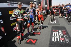 Los tres mejores de la clasificación. Foto: WorldSBK