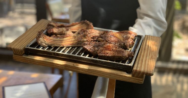 Asado del menú regional en Casa del Visitante Foto: Alicia Sisteró