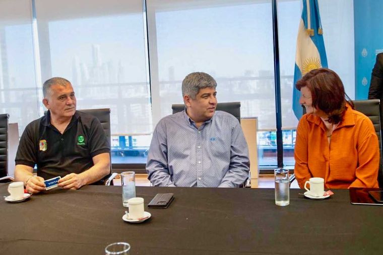 Pablo Moyano junto a Kelly Olmos Foto: NA