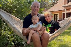 Marley junto a sus dos hijos: Mirko y Milenka.