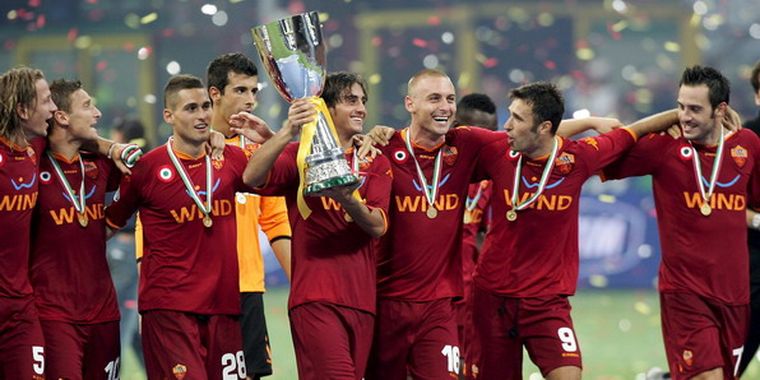 Los romanos están felices porque volvieron a obtener un titulo. Foto: efe