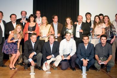MDZol | Los ganadores de los premios más importantes del certamen. Todos, orgullosos. Foto: Gentileza