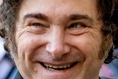 La imagen del presidente luego de la aprobación de la Ley Bases Foto: EFE.