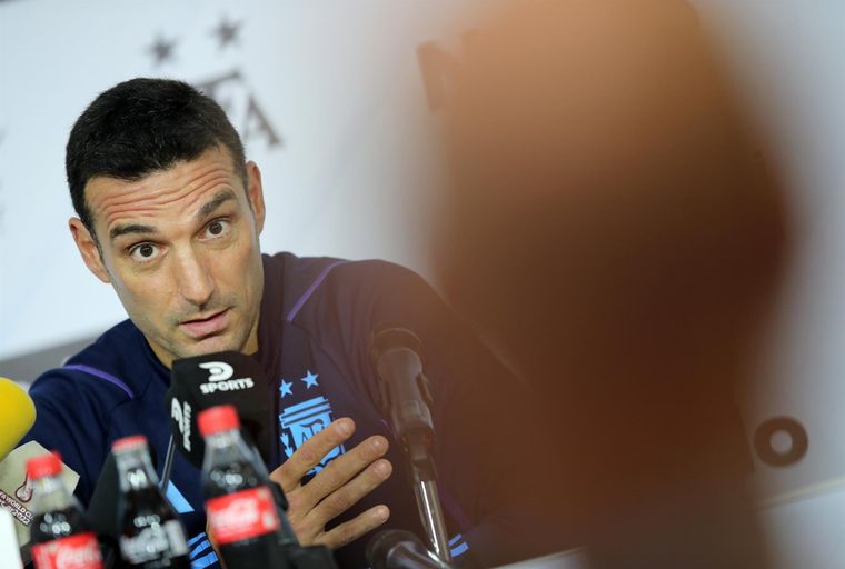 Scaloni explicó por qué la Selección no tiene presión. Foto: EFE