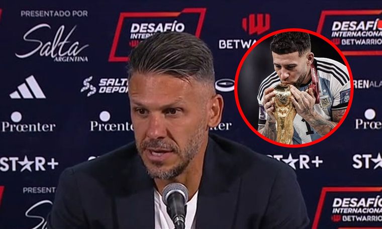 Martín Demichelis se refirió a Nicolás Otamendi luego del partido.