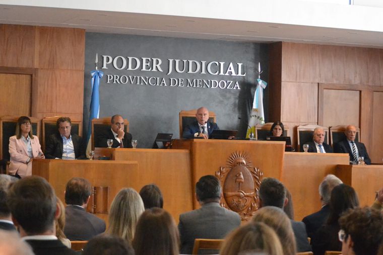 Los jueces de la Suprema Corte de Justicia de Mendoza.