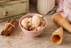 Con esta receta prepará un helado de canela suave y súper cremoso