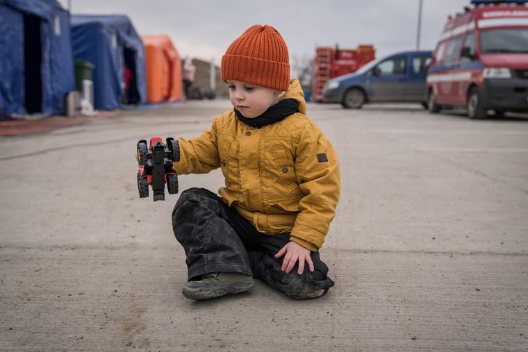 Cientos de miles de niños han salido de Ucrania por la guerra Foto: Unicef.