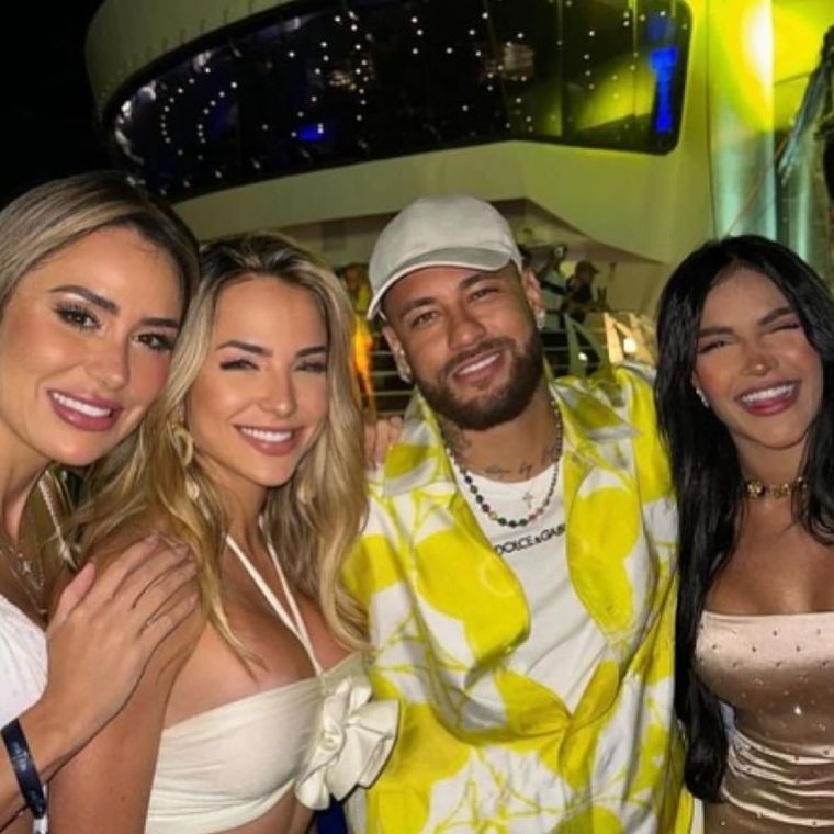 Neymar Jr. en pleno crucero con más de 3500 pasajeros. Foto: Neymar Jr. / Instagram