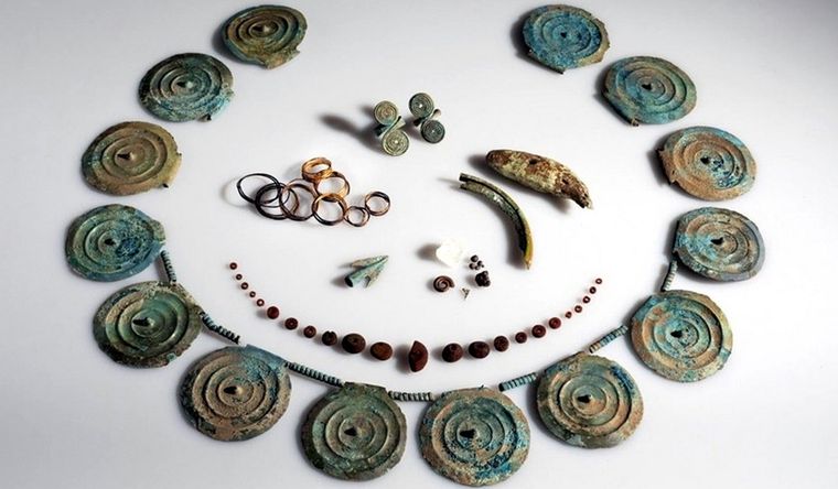 Parte de las joyas halladas en Suiza. Foto: CantonofThurgau