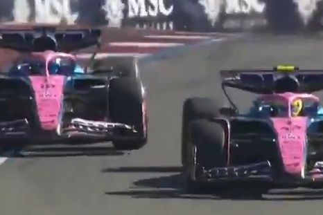 Colapinto ignoró la orden del equipo y superó a su compañero. Colapinto ignoró la orden del equipo y superó a su compañero.