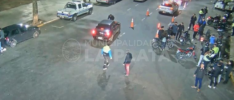 Las cámaras de seguridad de la zona captaron el hecho