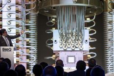 Una supercomputadora cuántica de la empresa IBM. Foto: Efe.