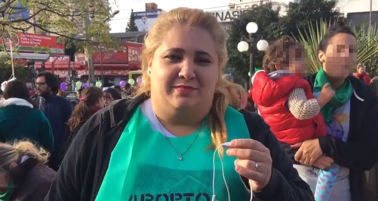 La concejal Nahir Abad