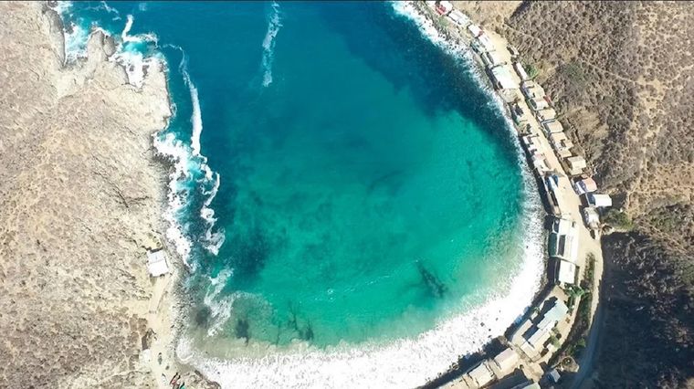 Puerto Oscuro se encuentra en la comuna de Canela Foto: Foto cortesía Ladera Sur