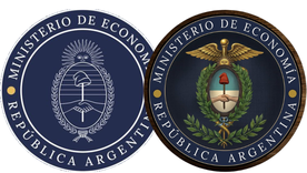 El viejo sello del Ministerio de Economía y su nueva versión. Fuente: Elaboración propia/MDZ El viejo sello del Ministerio de Economía y su nueva versión. Fuente: Elaboración propia/MDZ