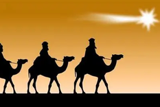 Los Reyes Magos, camino a Belén.