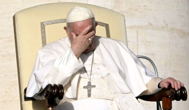 El Papa Francisco emitió un fuerte gesto contra Victoria Villarruel de La Libertad Avanza. Foto: Efe.