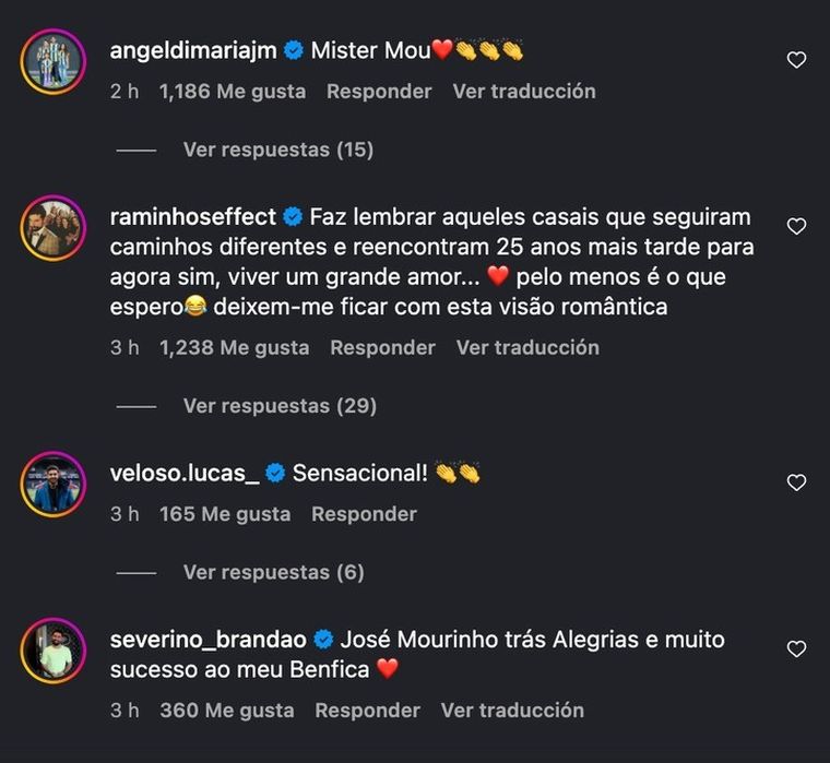 El mensaje de Di María a Mourinho, en la llegada del DT al Benfica. El mensaje de Di María a Mourinho, en la llegada del DT al Benfica.