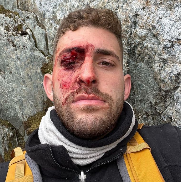 Eitan Shaked casi muere de hipotermia tras quedar atrapado en un glaciar de Ushuaia