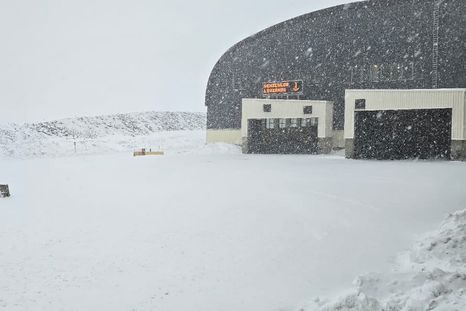 Así está el Paso a Chile tras las nevadas Así está el Paso a Chile tras las nevadas