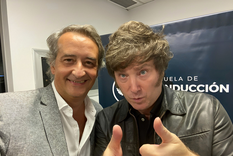 Nicolás Mayoras junto al presidente Javier Milei. Foto: X