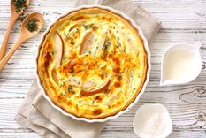 Quiche de peras y queso azul Una receta simple y deliciosa para sorprender a tu familia. Foto: Shutterstock