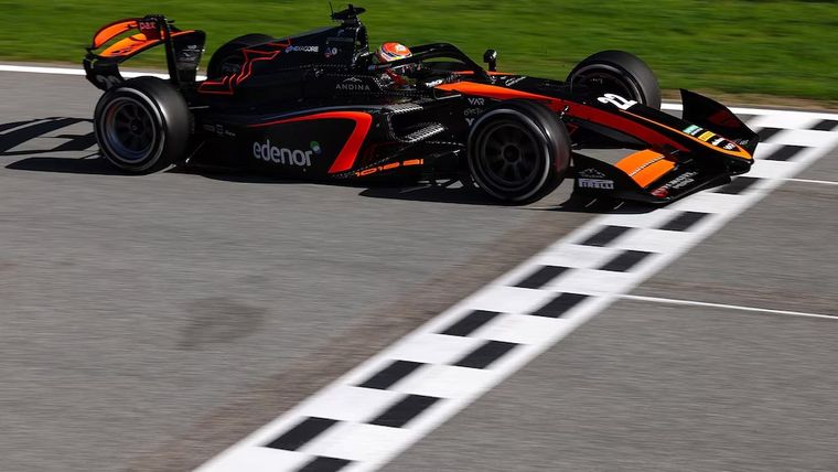 Nicolás Varrone terminó 17° en su debut en la Fórmula 2.