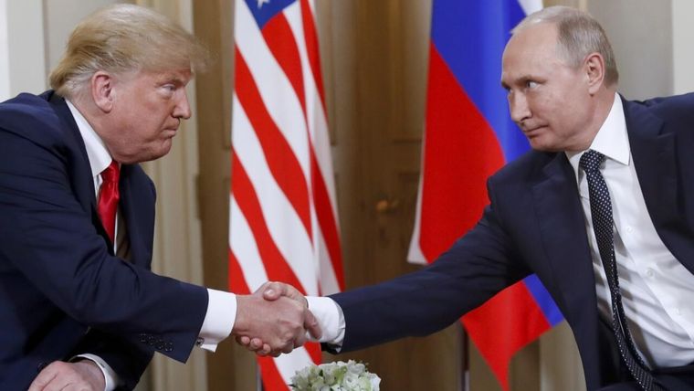 Vladimir Putin y Donald Trump acordaron un cese al fuego. Foto: web