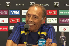 Miguel Ángel Russo durante la conferencia previa al segundo partido de Boca en el Mundial de Clubes. Foto: captura de TV.