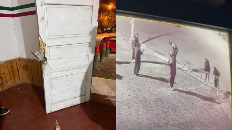 Se registraron daños en una puerta, una cerradura y en el porton de ingreso al predio.