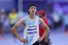 Larregina tuvo una participación destacada en lo personal, pero no logró pasar a la final de los 400 metros. Foto: EFE Larregina tuvo una participación destacada en lo personal, pero no logró pasar a la final de los 400 metros. Foto: EFE