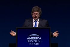 Javier Milei en el America Business Forum de Miami.