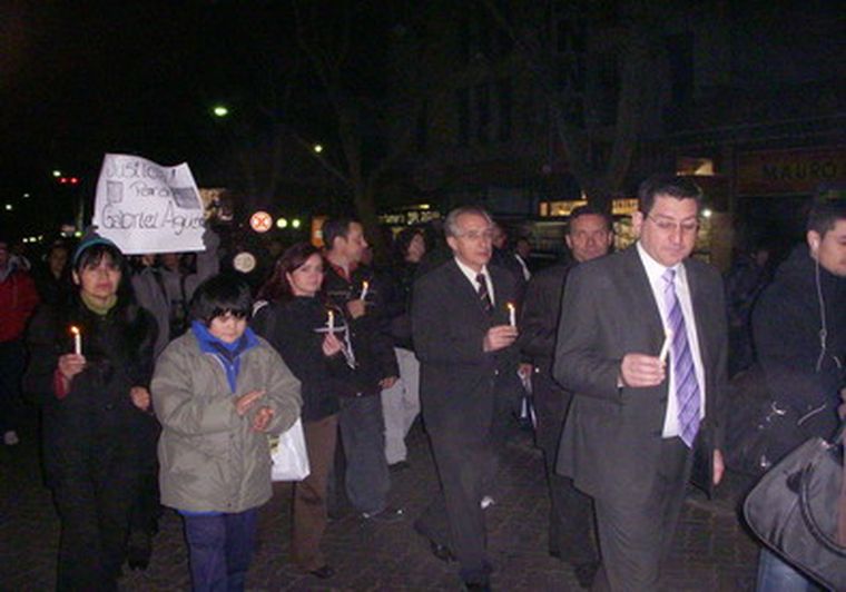 En la manifestación se concentraron compañeros de Roque Giménez. Foto: MDZ