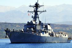 El buque USS Gravely de la Marina Estados Unidos opera frente a las costas de Venezuela. Foto U. S. Navy