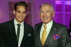 Kevin Feucht y el príncipe Frédéric von Anhalt. Foto: Fuser News.