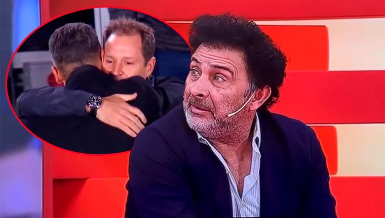 Astrada criticó con dureza que Brito, Patanian y Villarroel, presidente y vices de River respectivamente, hayan ido a abrazar a Demichelis tras despedirlo. Foto: capturas ESPN