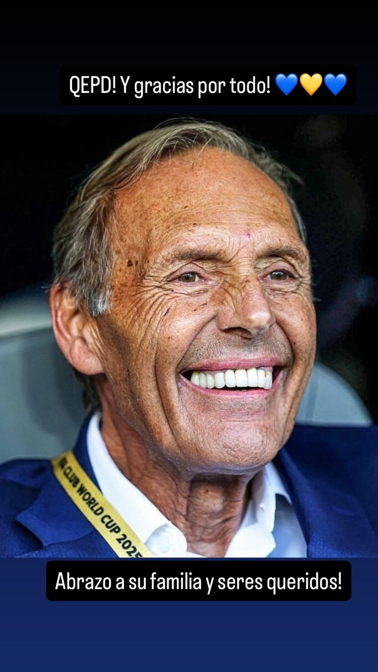 El posteo de Dalma Maradona en Instagram para despedir a Miguel Ángel Russo. El posteo de Dalma Maradona en Instagram para despedir a Miguel Ángel Russo.