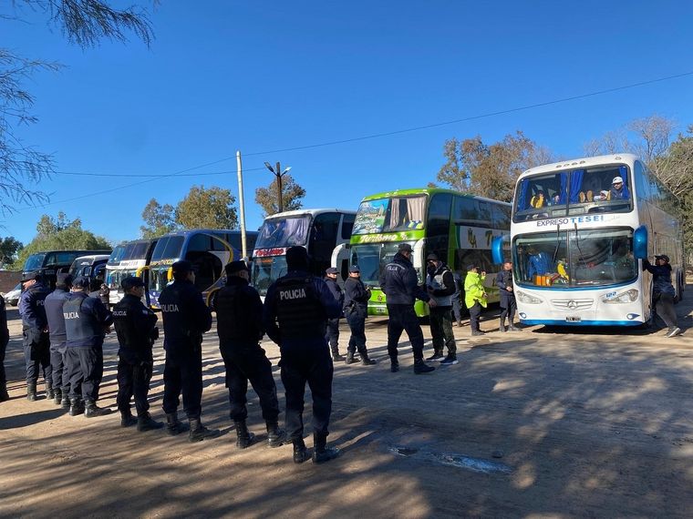 El operativo incluyó controles exhaustivos en Desaguadero y en la zona de Zapata, sobre la Ruta 40 Foto: Ministerio de Seguridad